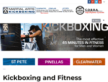 Tablet Screenshot of martialartskickboxing.com